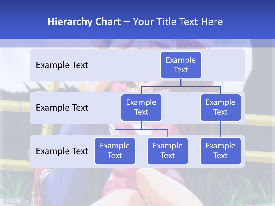A Couple Of Anime Characters Sitting Next To Each Other PowerPoint Template