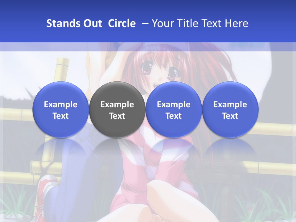 A Couple Of Anime Characters Sitting Next To Each Other PowerPoint Template