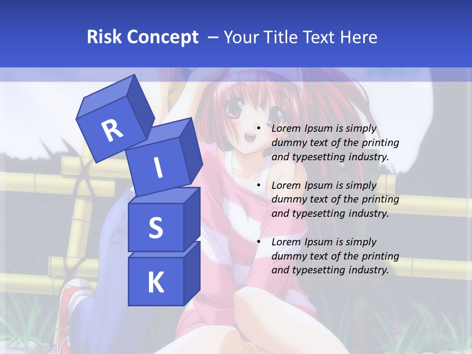 A Couple Of Anime Characters Sitting Next To Each Other PowerPoint Template