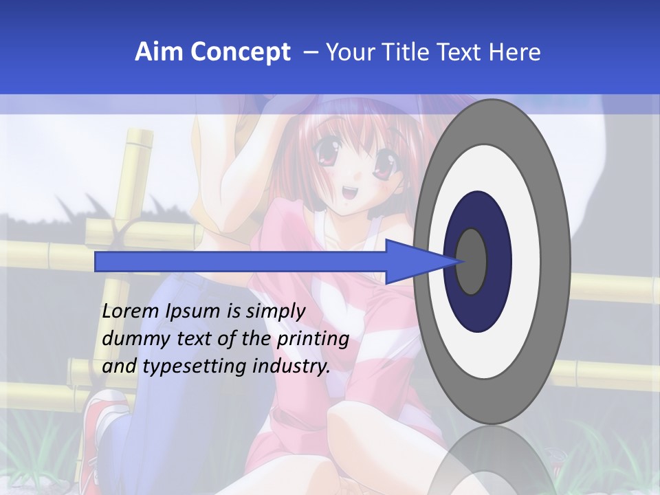 A Couple Of Anime Characters Sitting Next To Each Other PowerPoint Template