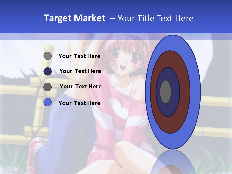 A Couple Of Anime Characters Sitting Next To Each Other PowerPoint Template