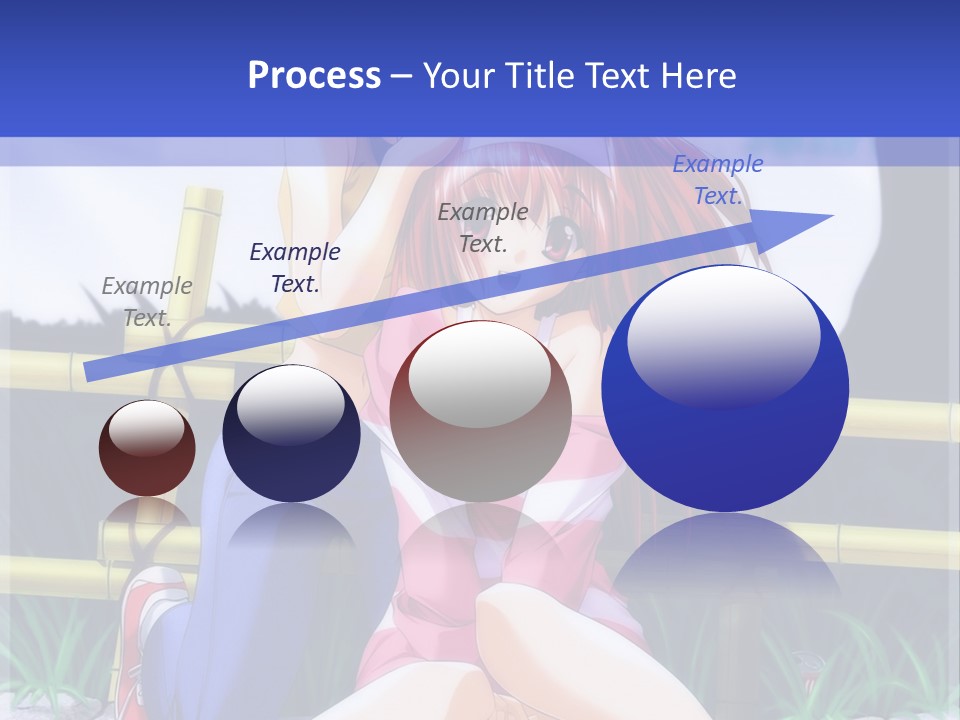 A Couple Of Anime Characters Sitting Next To Each Other PowerPoint Template