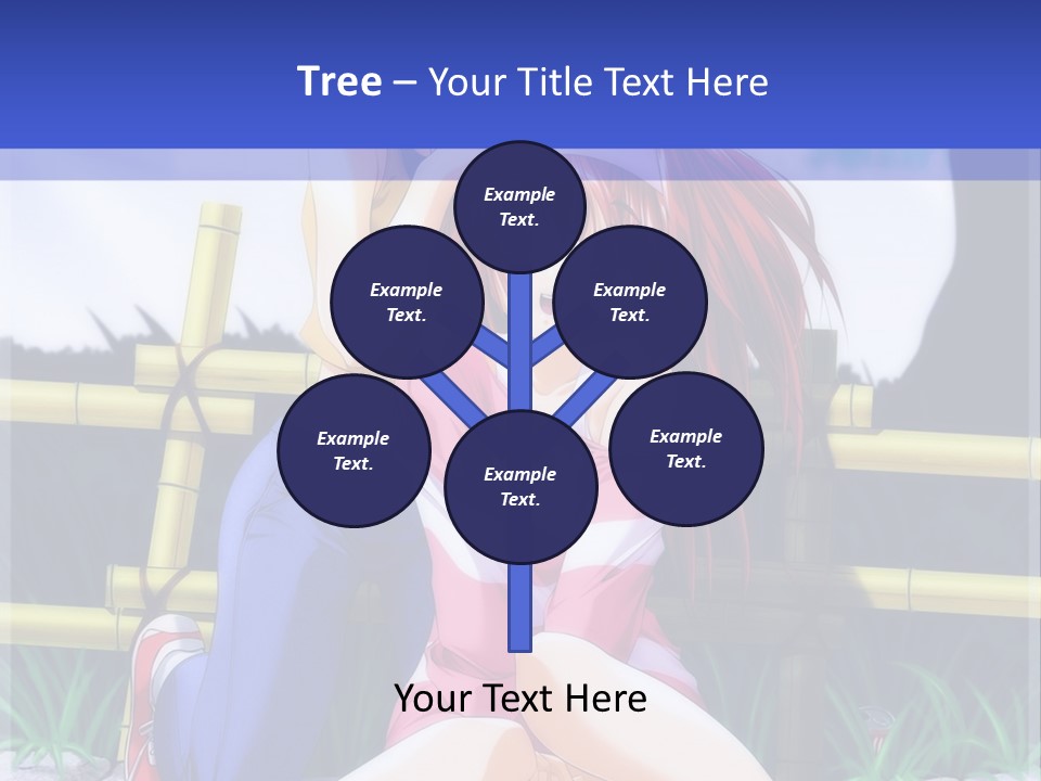 A Couple Of Anime Characters Sitting Next To Each Other PowerPoint Template