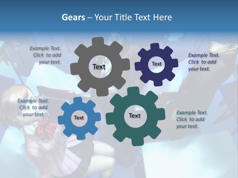 A Group Of People Standing Next To Each Other PowerPoint Template