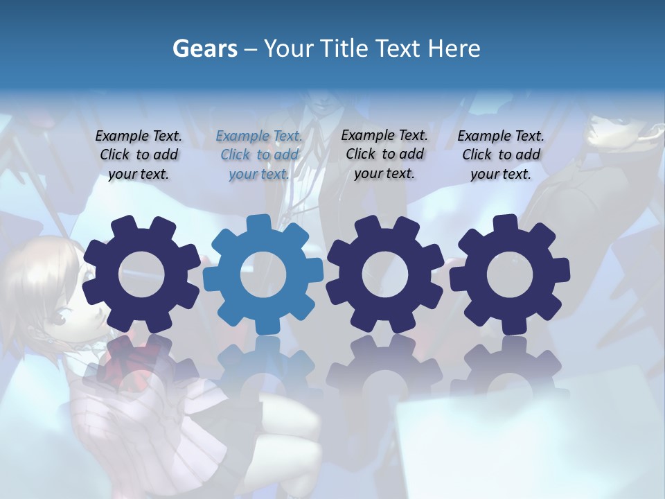 A Group Of People Standing Next To Each Other PowerPoint Template