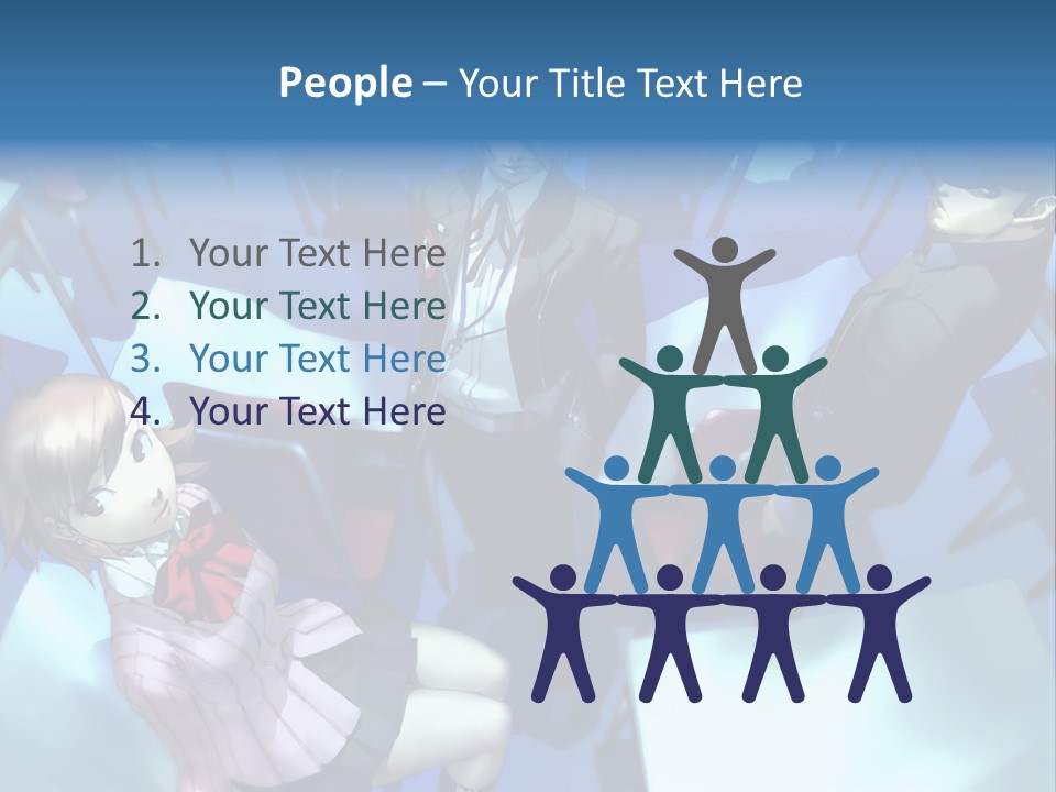 A Group Of People Standing Next To Each Other PowerPoint Template