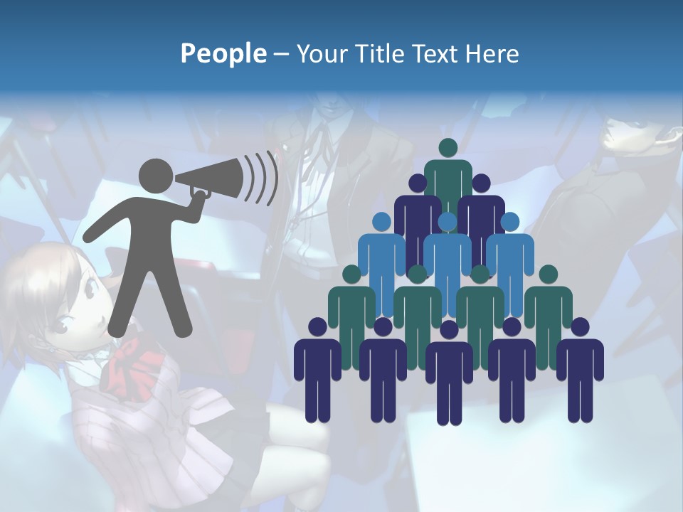 A Group Of People Standing Next To Each Other PowerPoint Template