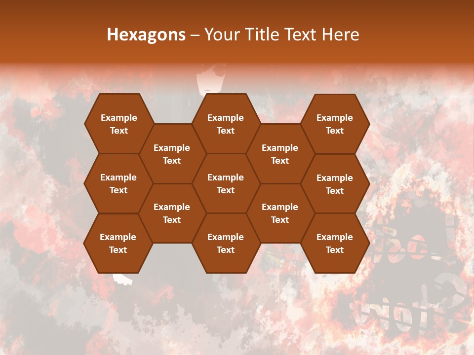 A Woman With Black Hair Standing In Front Of A Red And Black Background PowerPoint Template