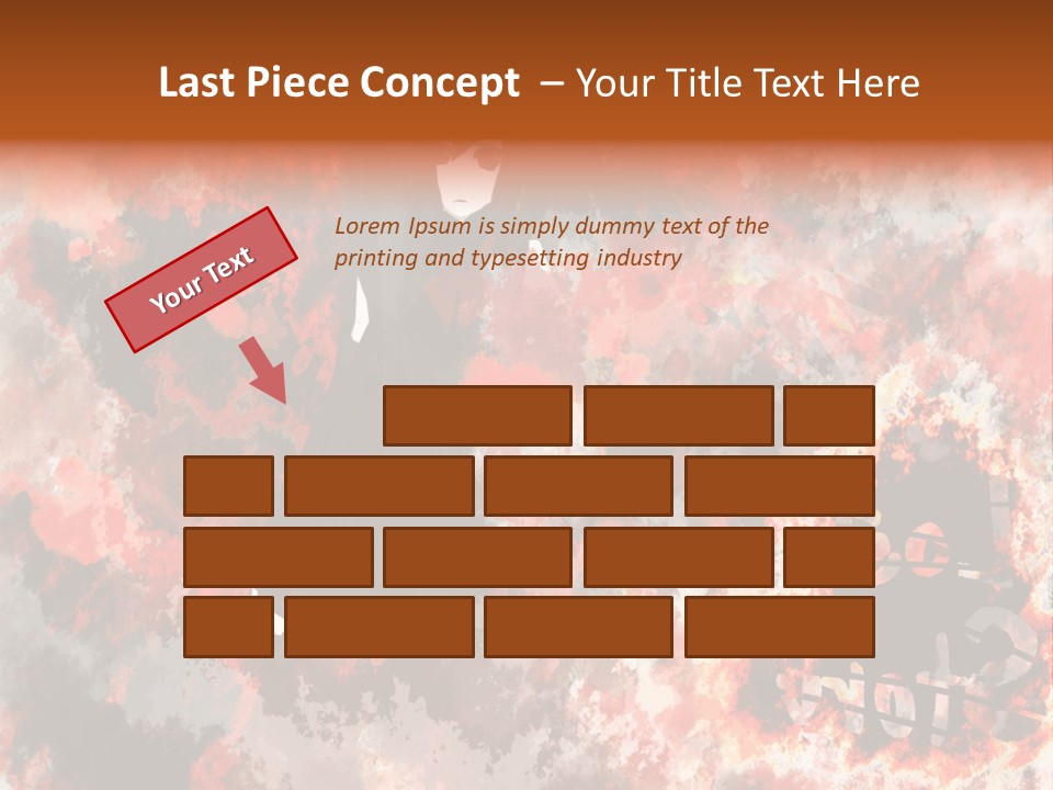 A Woman With Black Hair Standing In Front Of A Red And Black Background PowerPoint Template