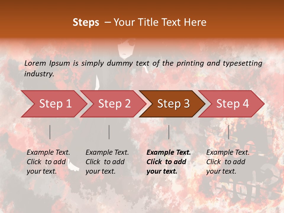 A Woman With Black Hair Standing In Front Of A Red And Black Background PowerPoint Template