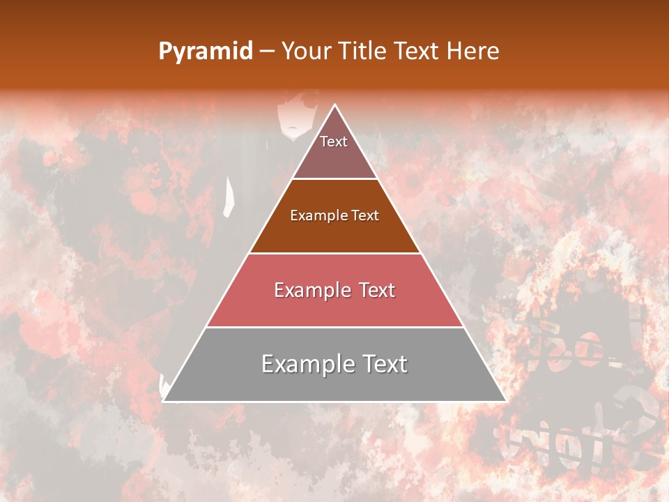 A Woman With Black Hair Standing In Front Of A Red And Black Background PowerPoint Template