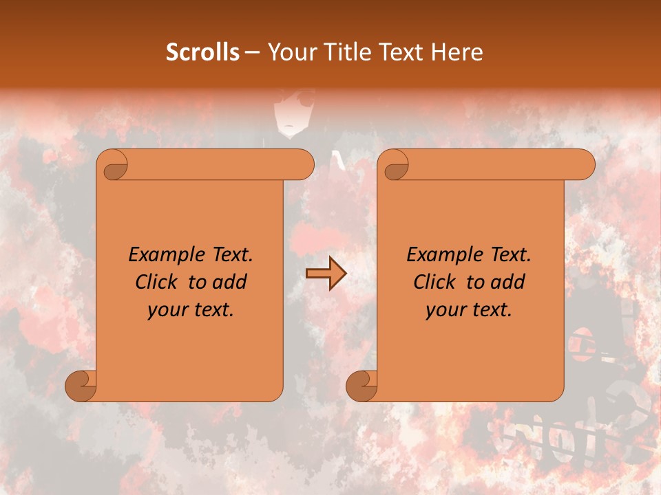 A Woman With Black Hair Standing In Front Of A Red And Black Background PowerPoint Template