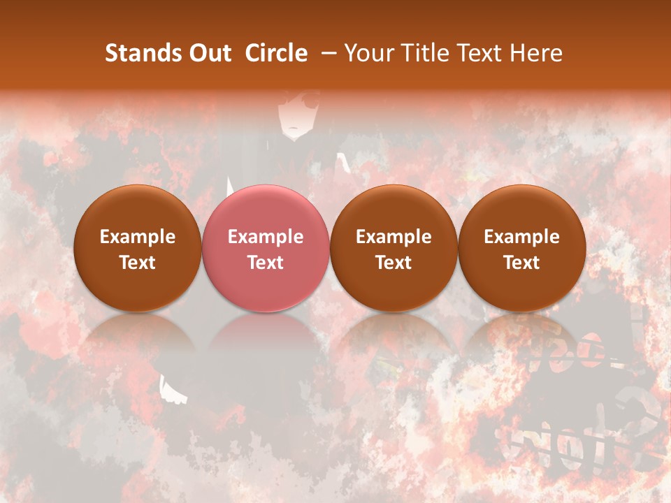 A Woman With Black Hair Standing In Front Of A Red And Black Background PowerPoint Template