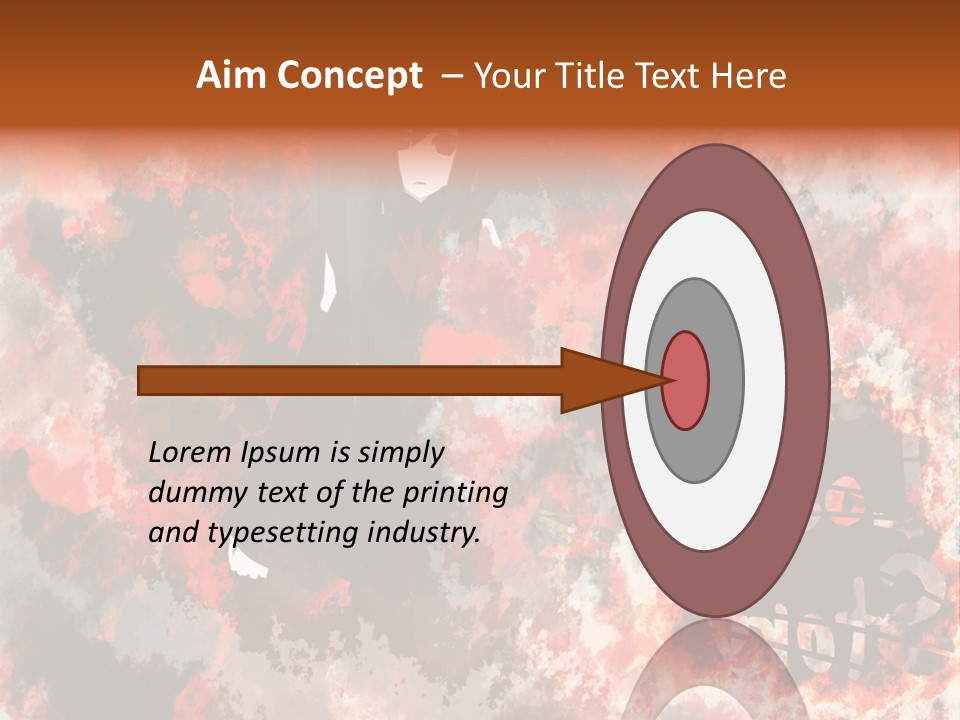 A Woman With Black Hair Standing In Front Of A Red And Black Background PowerPoint Template