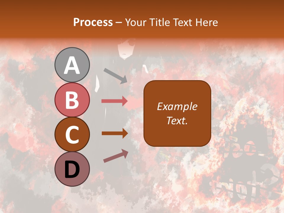 A Woman With Black Hair Standing In Front Of A Red And Black Background PowerPoint Template