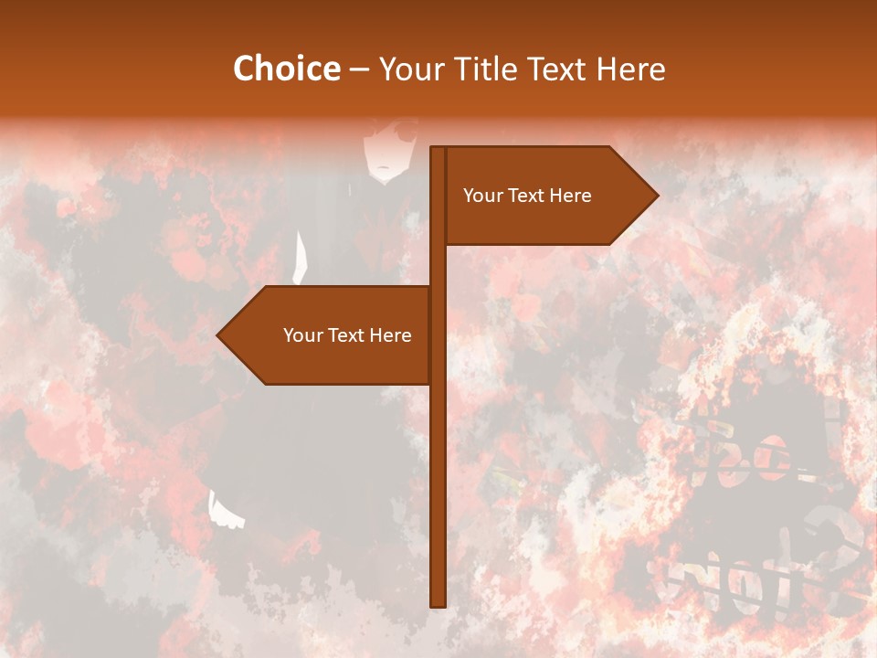 A Woman With Black Hair Standing In Front Of A Red And Black Background PowerPoint Template