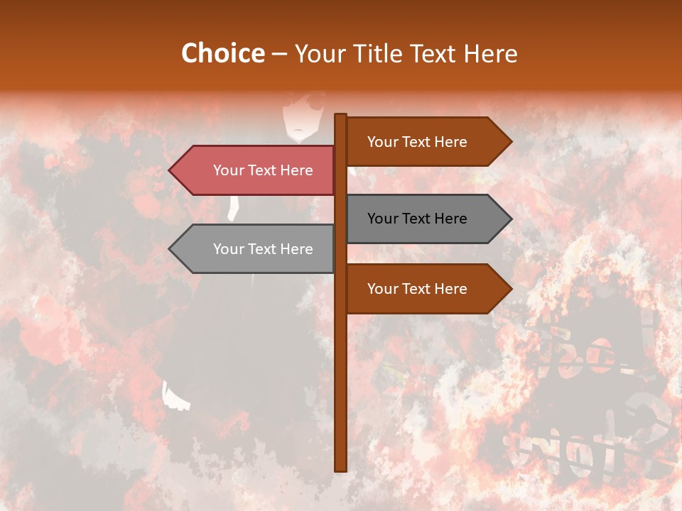 A Woman With Black Hair Standing In Front Of A Red And Black Background PowerPoint Template