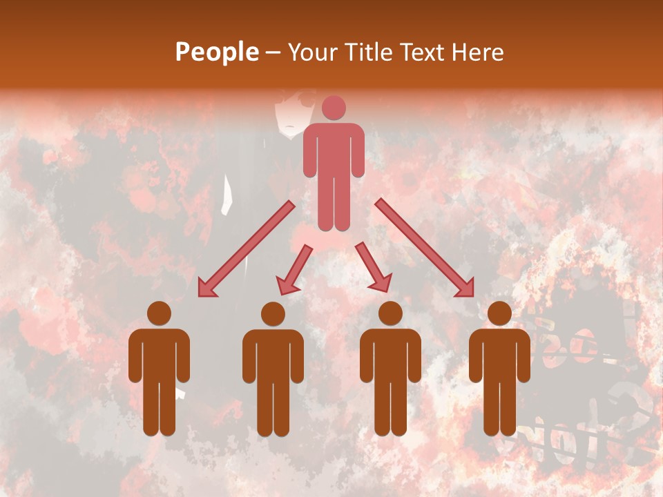 A Woman With Black Hair Standing In Front Of A Red And Black Background PowerPoint Template