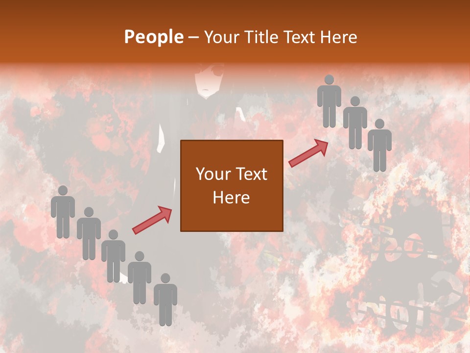 A Woman With Black Hair Standing In Front Of A Red And Black Background PowerPoint Template