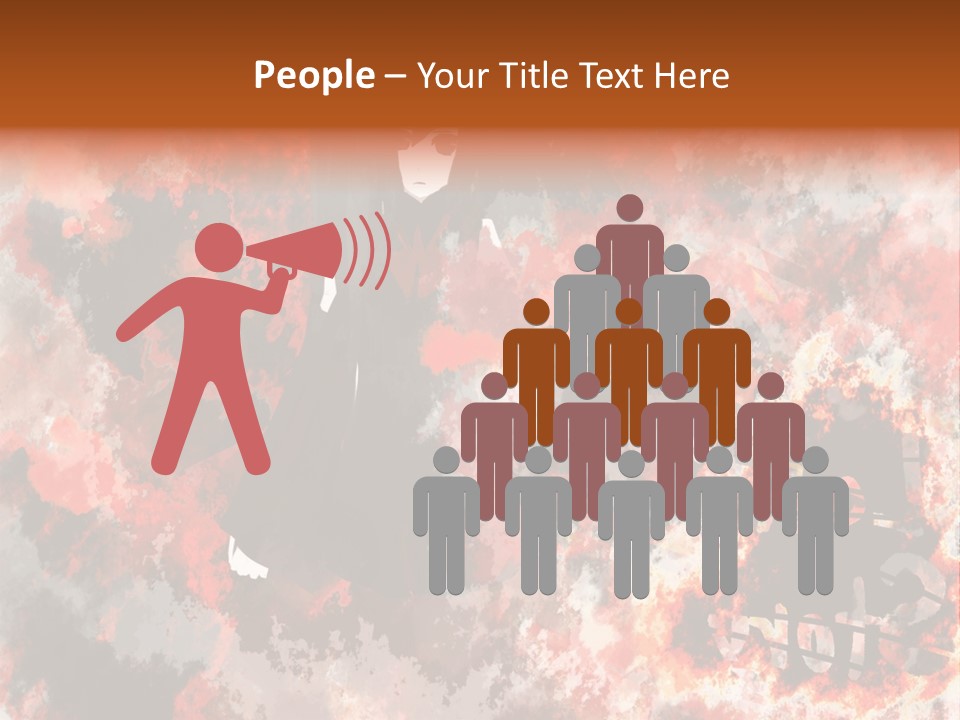 A Woman With Black Hair Standing In Front Of A Red And Black Background PowerPoint Template