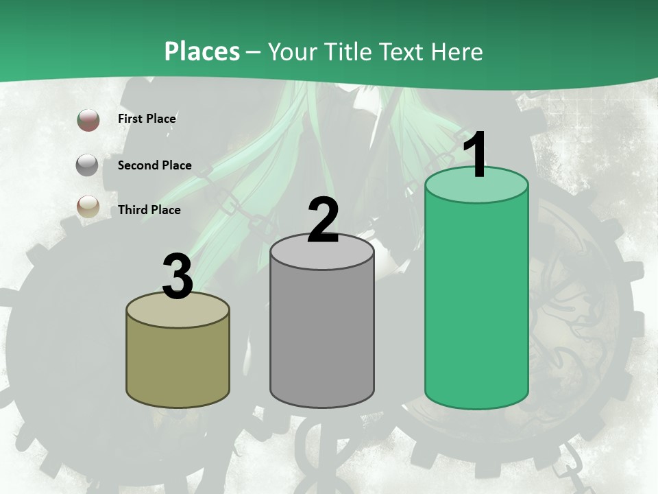 A Powerpoint Presentation With A Green Background PowerPoint Template