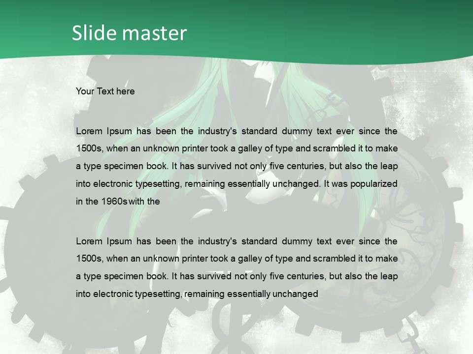 A Powerpoint Presentation With A Green Background PowerPoint Template