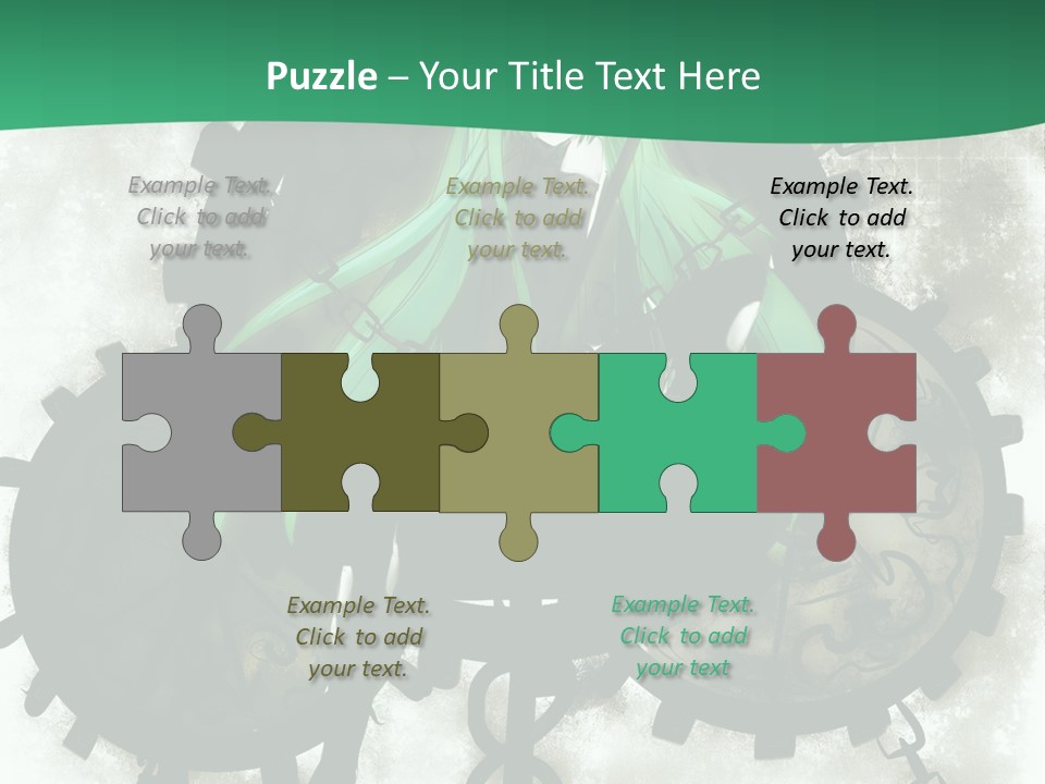 A Powerpoint Presentation With A Green Background PowerPoint Template