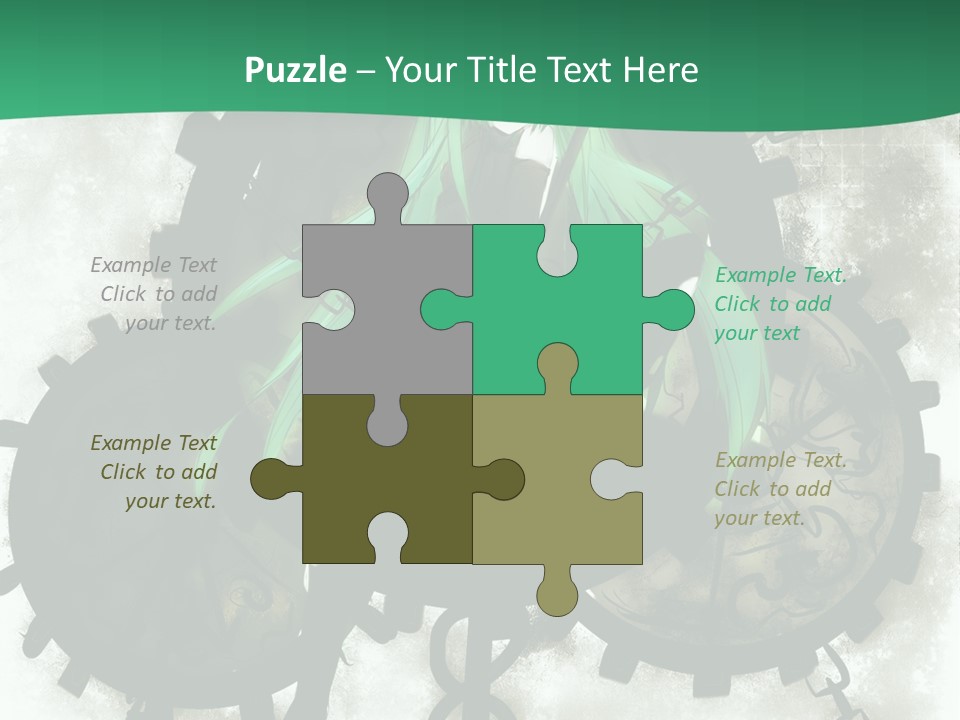 A Powerpoint Presentation With A Green Background PowerPoint Template
