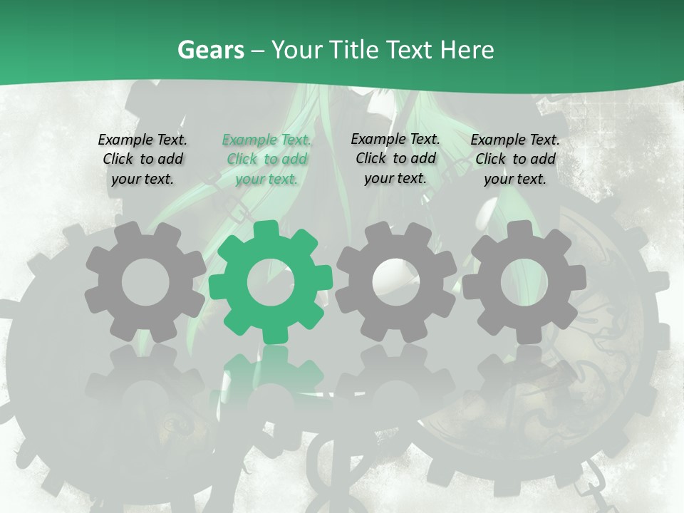 A Powerpoint Presentation With A Green Background PowerPoint Template