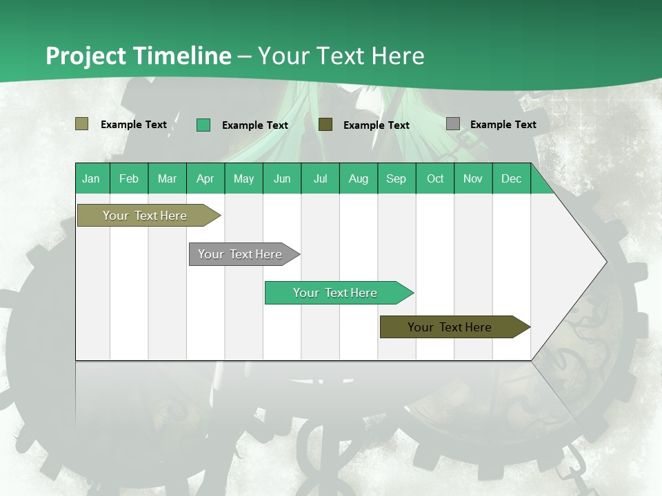 A Powerpoint Presentation With A Green Background PowerPoint Template