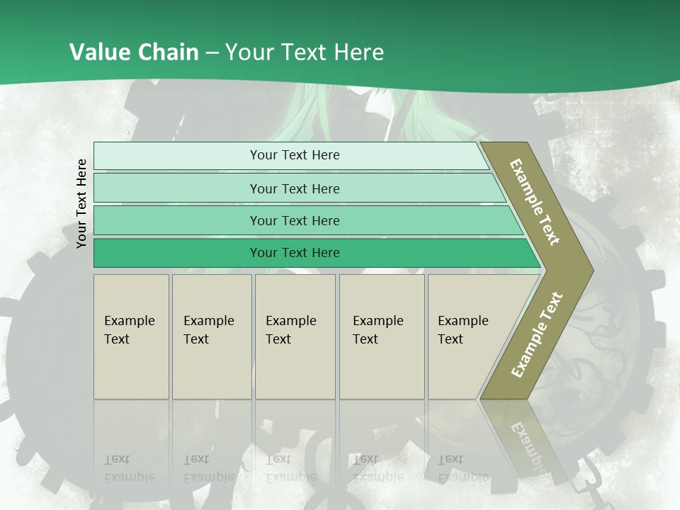 A Powerpoint Presentation With A Green Background PowerPoint Template