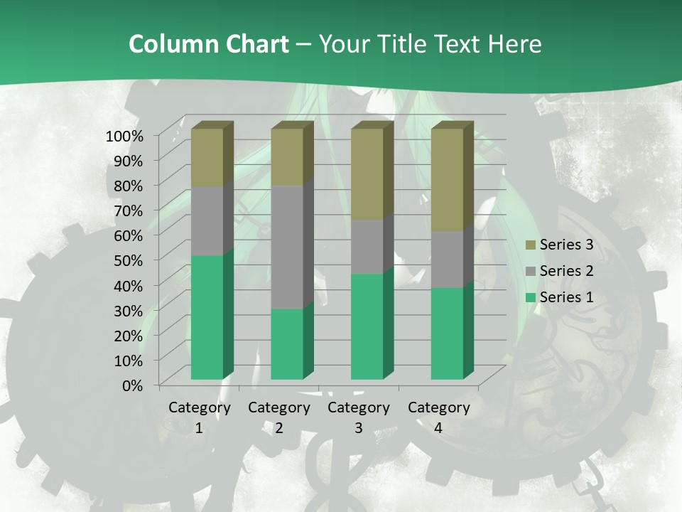 A Powerpoint Presentation With A Green Background PowerPoint Template