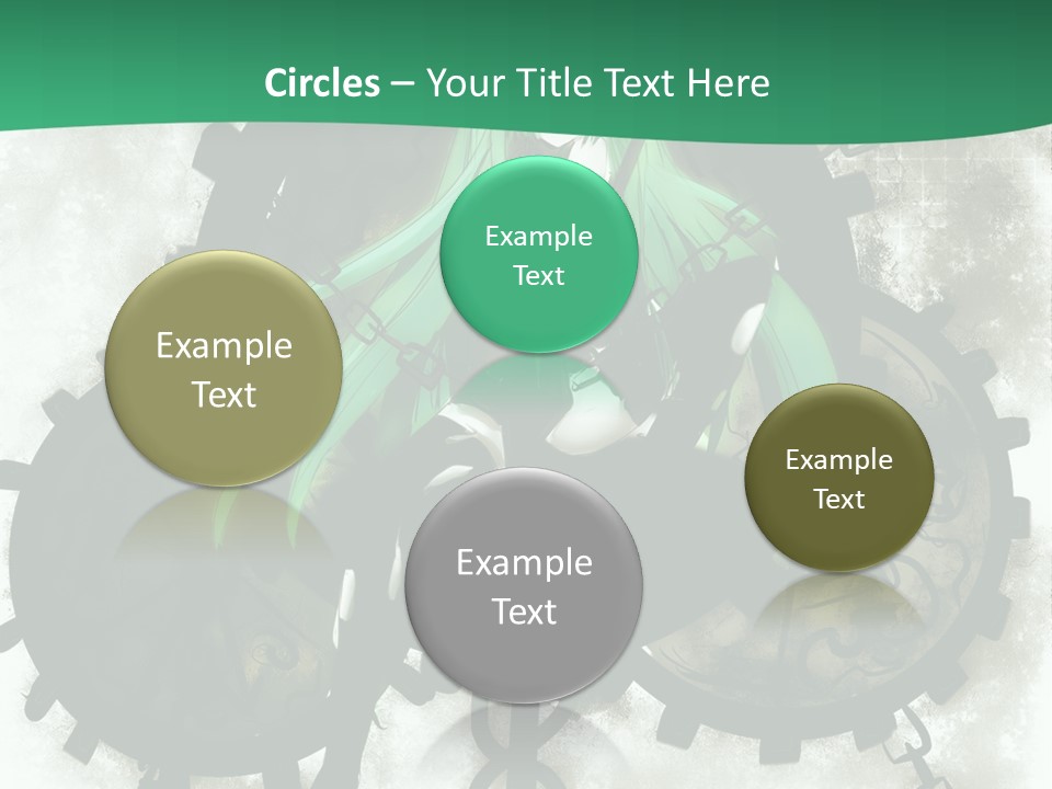 A Powerpoint Presentation With A Green Background PowerPoint Template