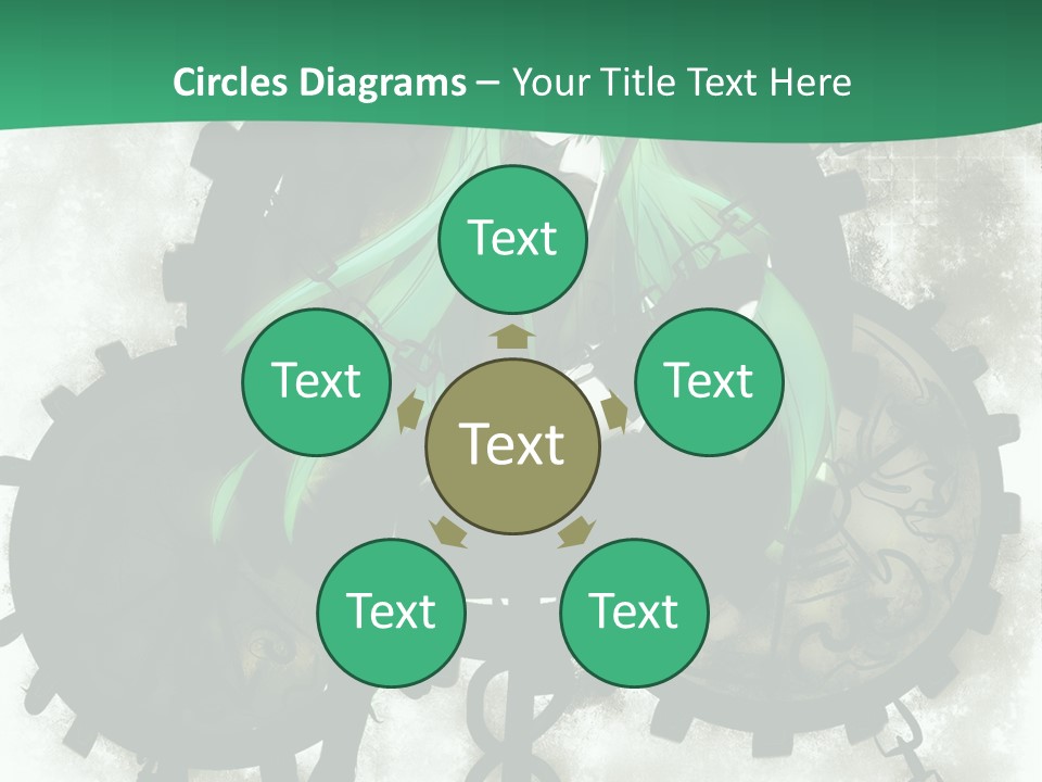 A Powerpoint Presentation With A Green Background PowerPoint Template