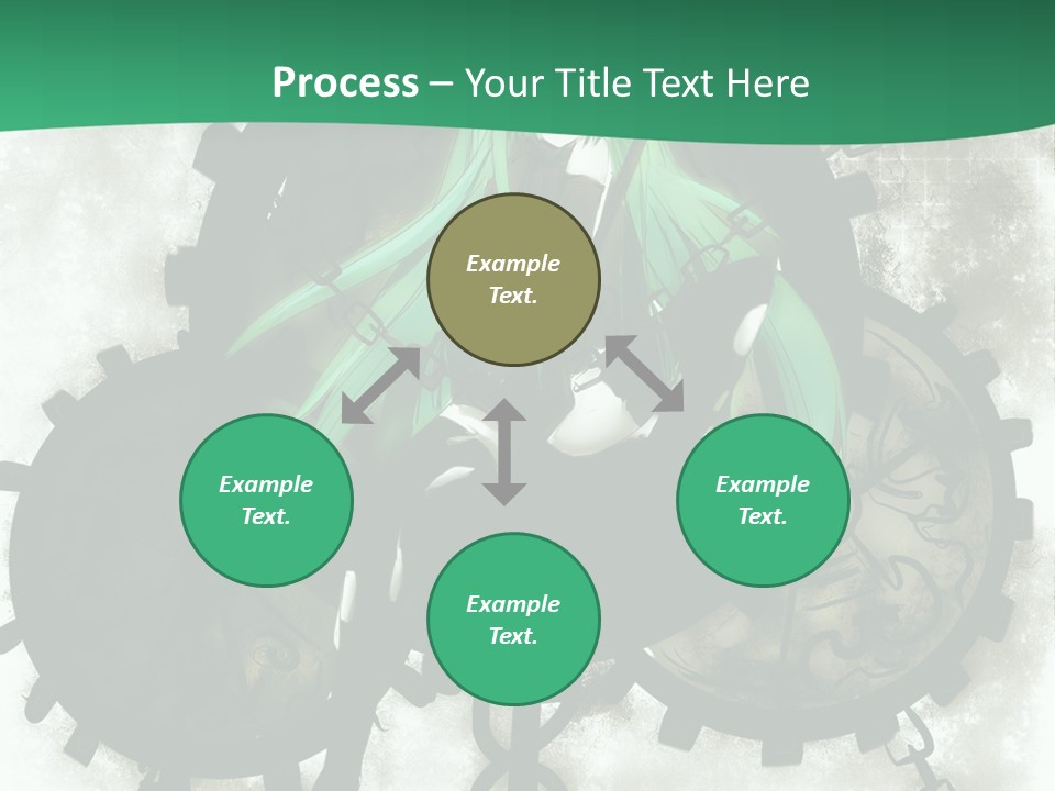 A Powerpoint Presentation With A Green Background PowerPoint Template