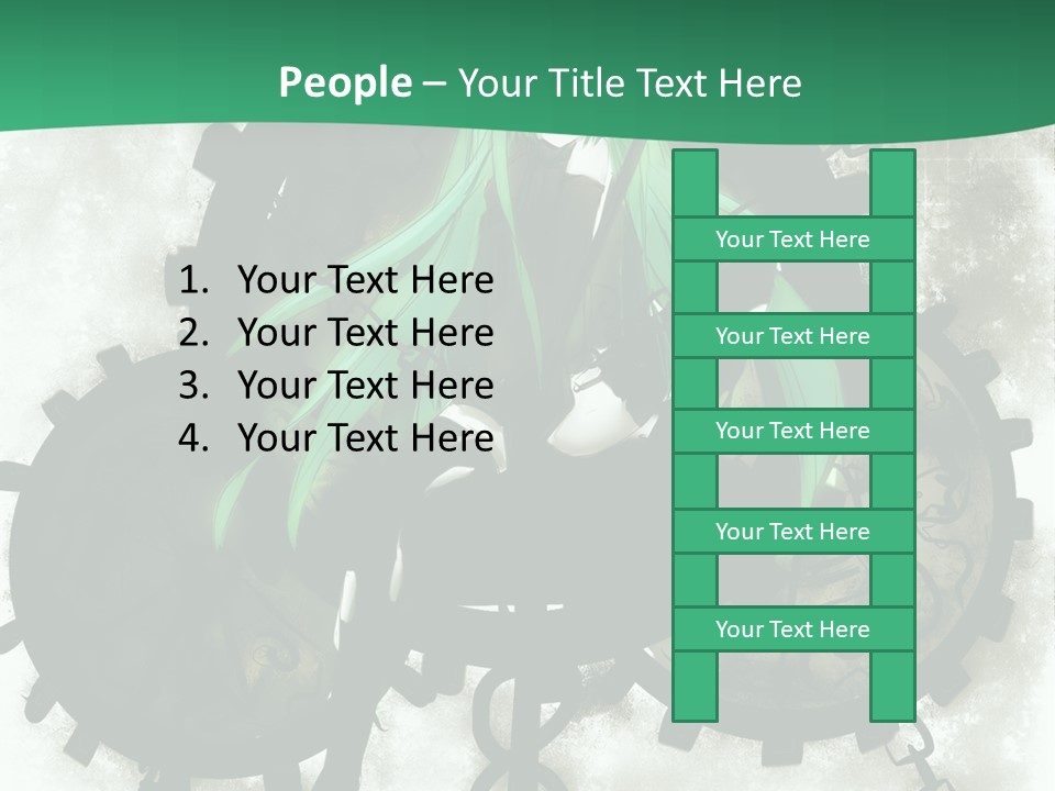 A Powerpoint Presentation With A Green Background PowerPoint Template