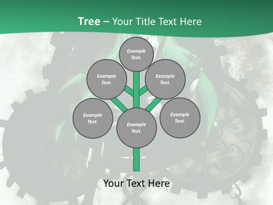 A Powerpoint Presentation With A Green Background PowerPoint Template