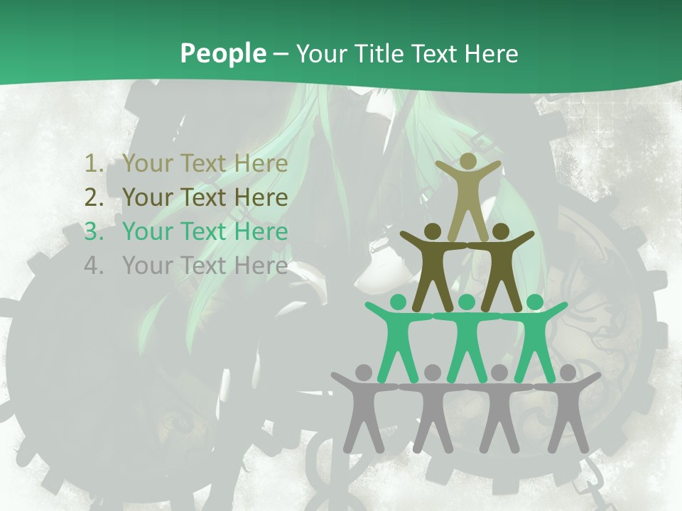 A Powerpoint Presentation With A Green Background PowerPoint Template