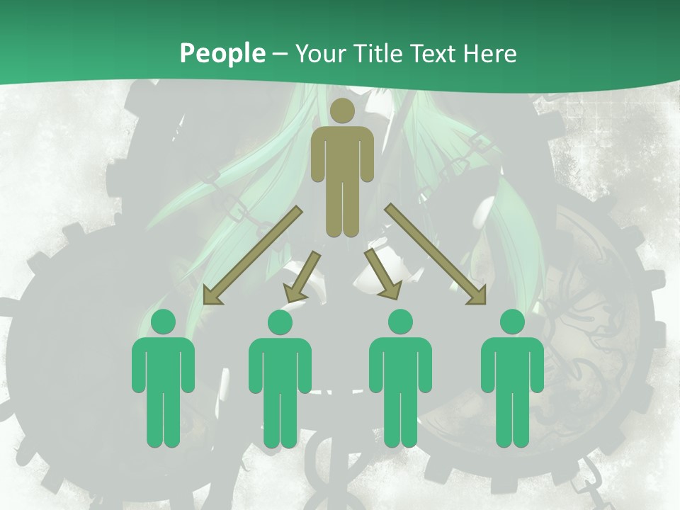 A Powerpoint Presentation With A Green Background PowerPoint Template