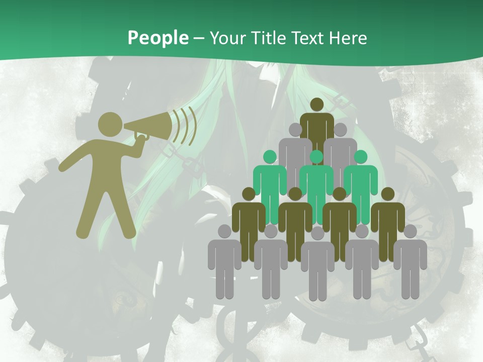 A Powerpoint Presentation With A Green Background PowerPoint Template