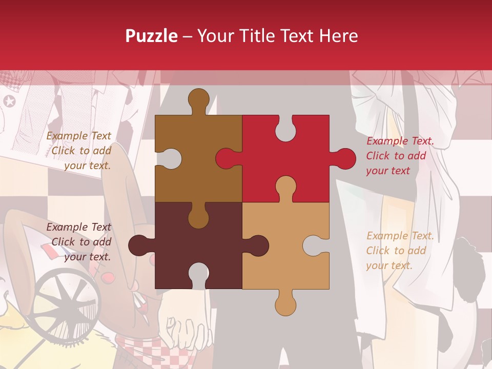 A Man And Woman Standing Next To Each Other PowerPoint Template