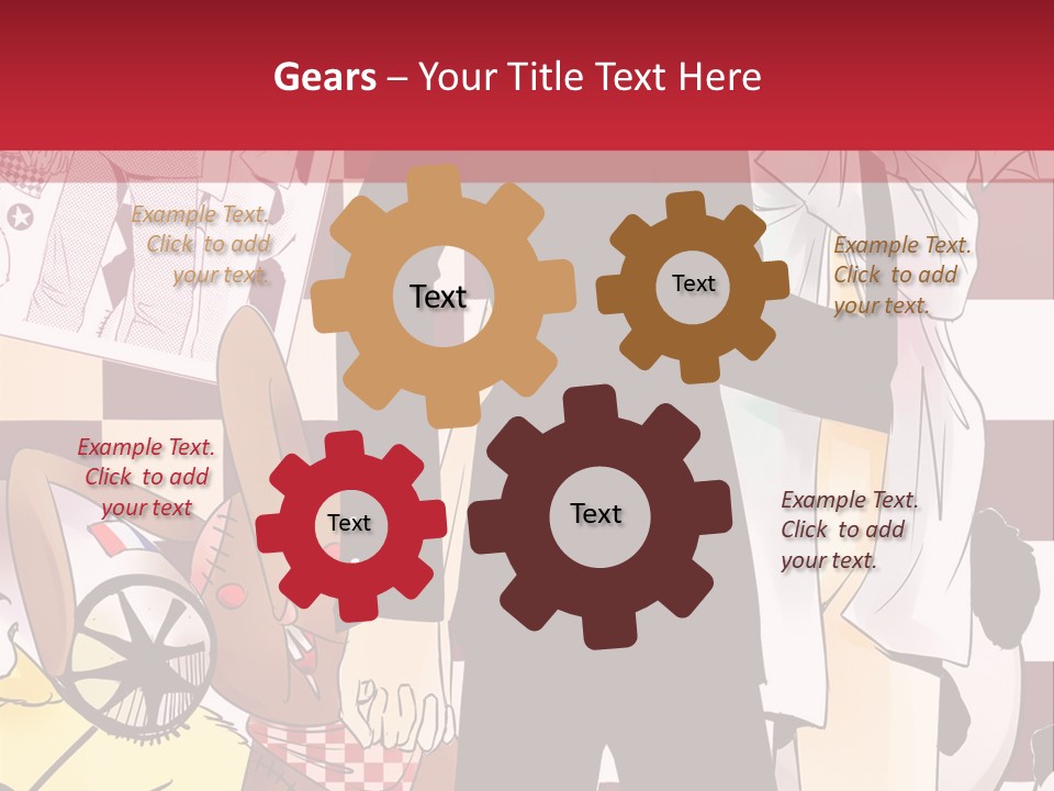 A Man And Woman Standing Next To Each Other PowerPoint Template