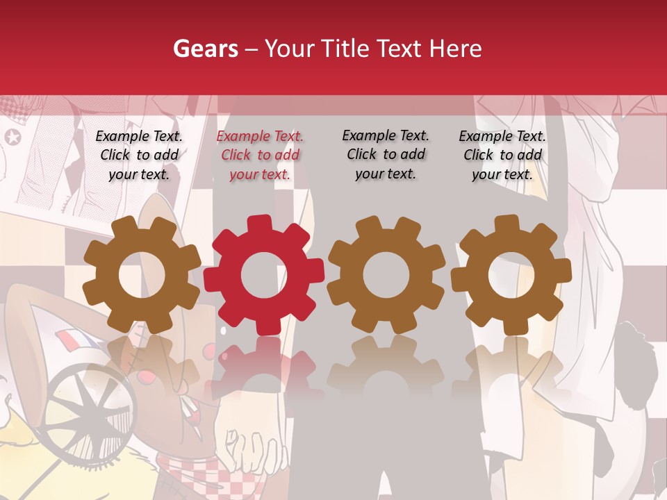 A Man And Woman Standing Next To Each Other PowerPoint Template