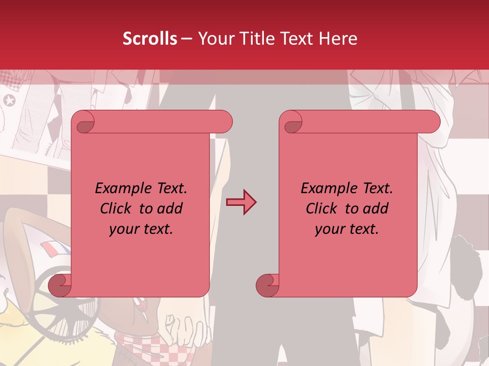 A Man And Woman Standing Next To Each Other PowerPoint Template