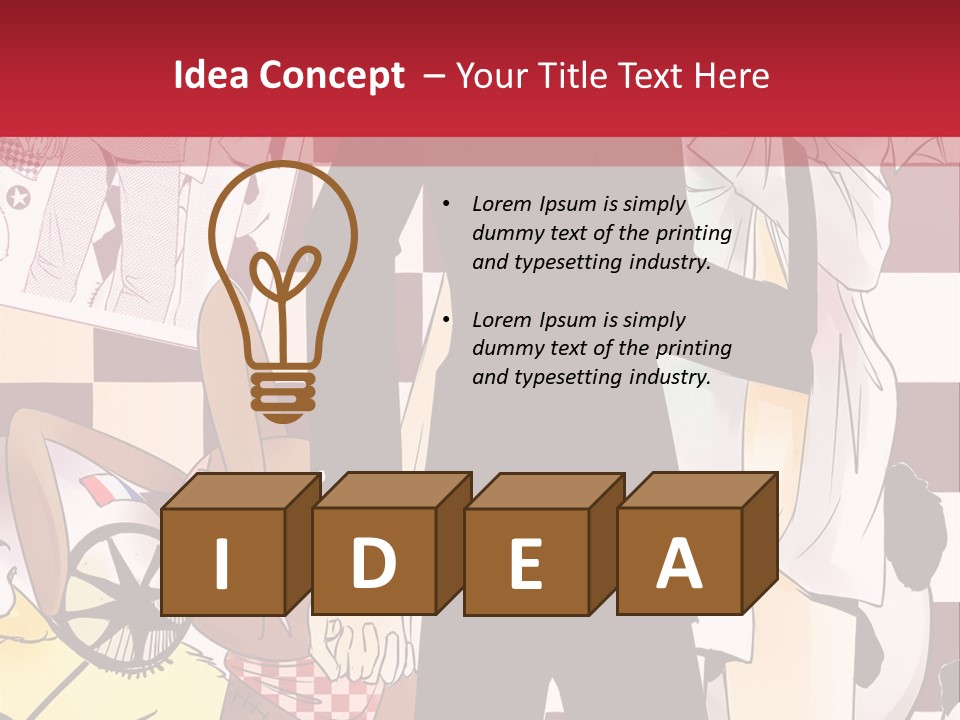 A Man And Woman Standing Next To Each Other PowerPoint Template