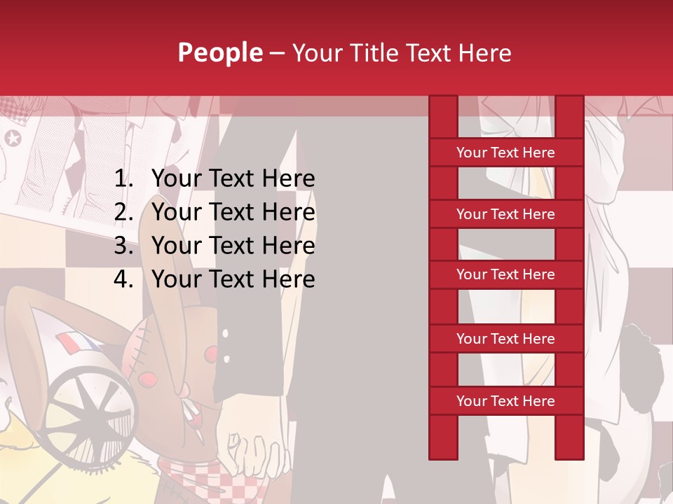 A Man And Woman Standing Next To Each Other PowerPoint Template