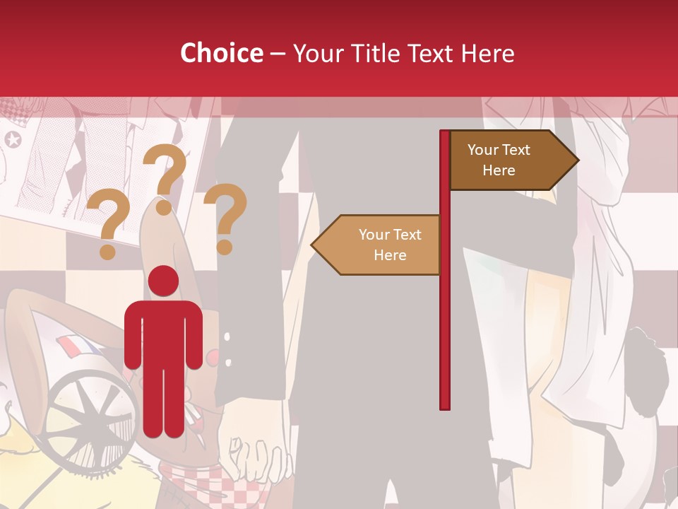 A Man And Woman Standing Next To Each Other PowerPoint Template