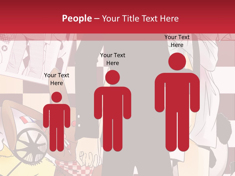 A Man And Woman Standing Next To Each Other PowerPoint Template