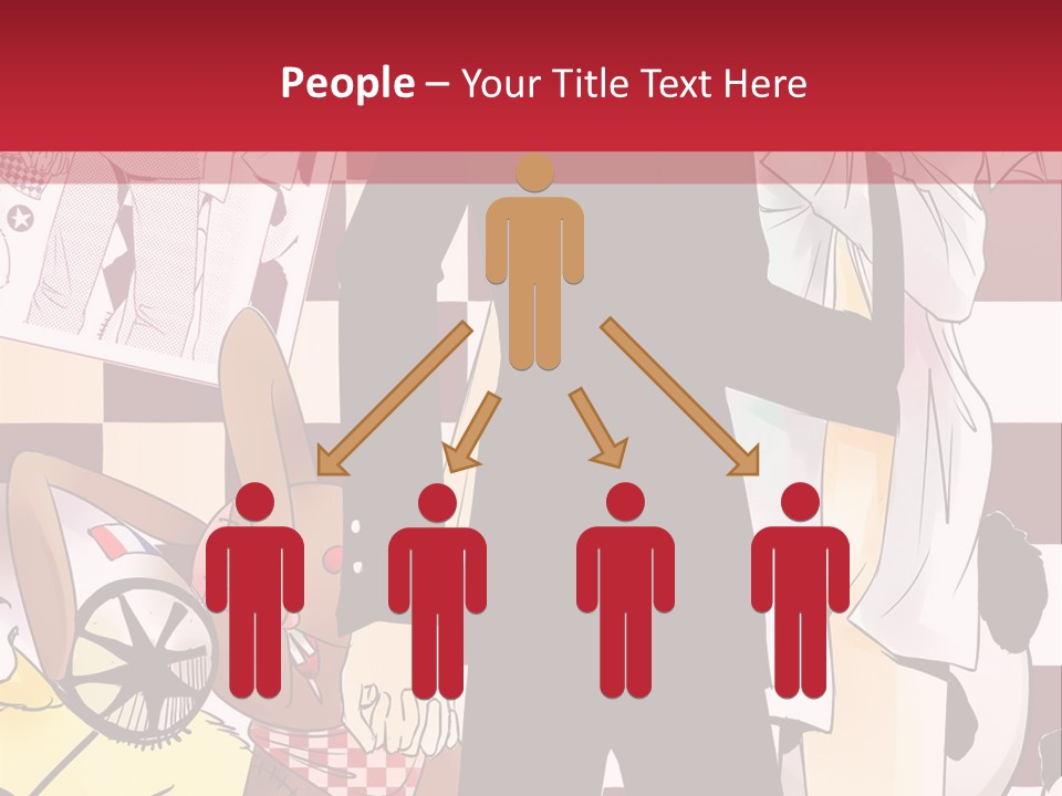 A Man And Woman Standing Next To Each Other PowerPoint Template