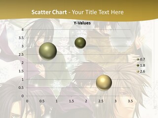 A Group Of Anime Characters With A Gold Background PowerPoint Template